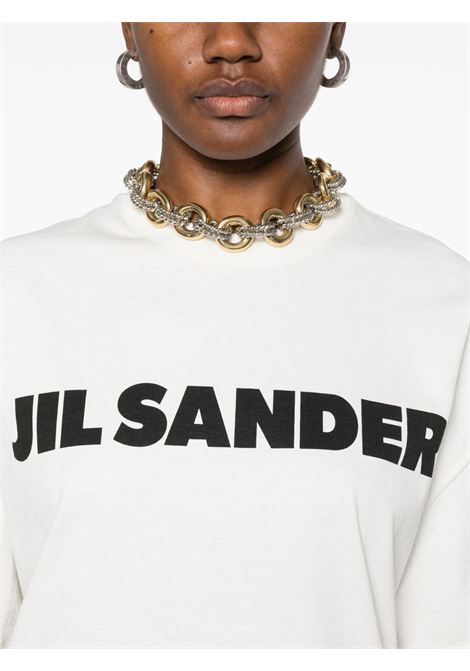 T-shirt con logo in bianco Jil sander - donna JIL SANDER | J03GC0137J45148102